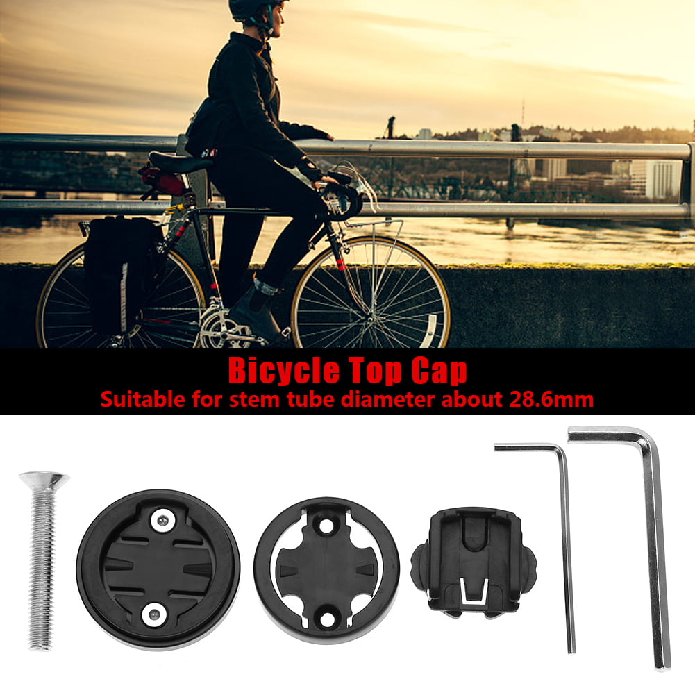Mountain Bike Bicycle Computer Holder Code Table Stopwatch Cycling Stem Top Cap 