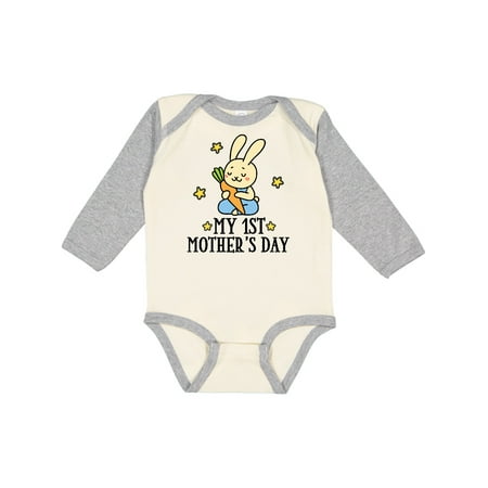 

Inktastic My 1st Mothers Day Outfit Boys Gift Baby Boy Long Sleeve Bodysuit