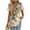 Khaki, variant on TQWQT Women's Summer Tops Trendy Short Sleeve Blouse Peplum Vneck Tshirt Floral Print Tee Ruffle Tunic Top Beach Vacation Clothes Light Blue L