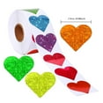 thumbnail image 2 of BNNG Glitter Heart Stickers Colorful Decorative Love Stickers Self-Adhesive Sparkle Heart Stickers for Scrapbooking or Crafting Valentine's Day Love Embellishment Heart Stickers for Kids, 2 of 2