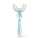 thumbnail image 1 of Cepillo de dientes de silicona en forma de U, boca completa, doble cara, dientes completos para niños, mordedores de 360 ​​grados con suministros de limpieza de dientes, pequeño, azul Advancent HA009125-04, 1 of 6