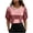 Pink, variant on Staron Summer Tops for Women Casual Round Neck Short Sleeve Loose Blouse Basic Solid Color Fashion Pearl Button Shirt, Khaki S