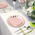 thumbnail image 6 of Balsa Circle 25 Rose Gold Geometric Round 9" Metallic Disposable Dinner Paper Plates Tableware, 6 of 8