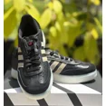 thumbnail image 4 of Adidas Velosamba Leather Black Cyber Metallic Men’s Shoes IH5214, 4 of 6
