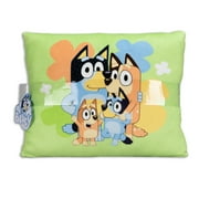 Bluey and Family Squishy Toddler Pillow, 12x15, Green