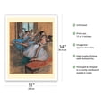 thumbnail image 2 of The Dancers - From an Original Color Pastel by Edgar Degas c.1900 - Fine Art Matte Paper Print (Unframed) 11x14in, 2 of 4