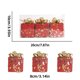 thumbnail image 2 of Adornos navideños, regalos navideños, paquete de 3 bolas navideñas de 8 cm con estrellas doradas y purpurina, decoraciones colgantes festivas, juego de bolas de lentejuelas con estrellas y polvos dora, 2 of 2