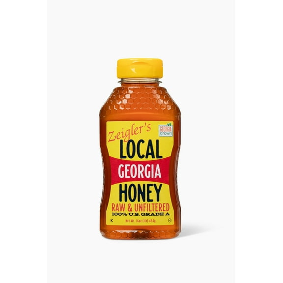 Zeigler's Georgia Honey 16oz Local, Raw, Unfiltered, Squeeze Bottle