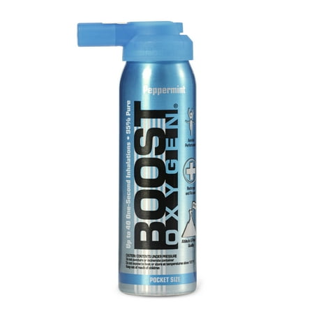 Boost Oxygen Supplemental Canned Oxygen REVIVE Peppermint Pocket-Size 2 Liter, 1 Pack, Model 402