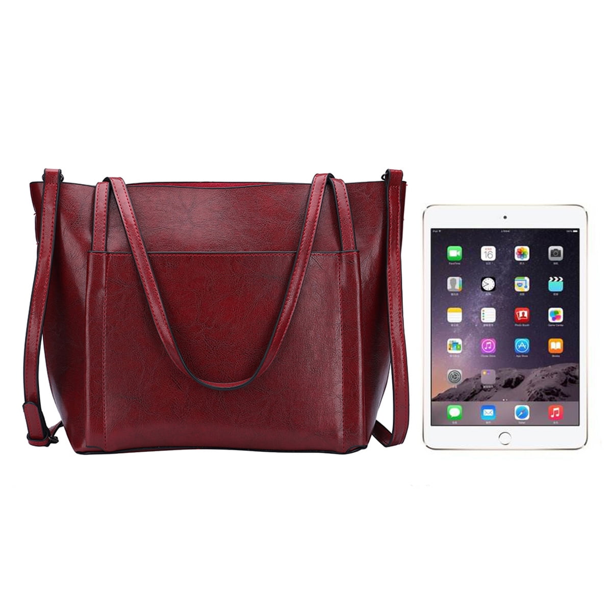 Women Leather Handbag Shoulder Crossbody Bag Tote Satchel Handbag for Christmas Gifts