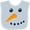 Blue and White, variant on Inktastic Snowman Face Boys or Girls Baby Bib