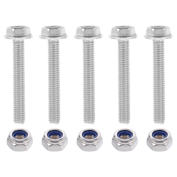 HEALEEP 304 Stainless Steel Bolts and Nuts Set with 5 Anti- Nuts Hardware Fasteners
