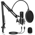 thumbnail image 1 of Kit de Microphone USB, VeGue 192kHz/24Bit ing Podcast PC Micro à Condensateur pour Ordinateur, Jeu, YouTube Vidéo, 1 of 5