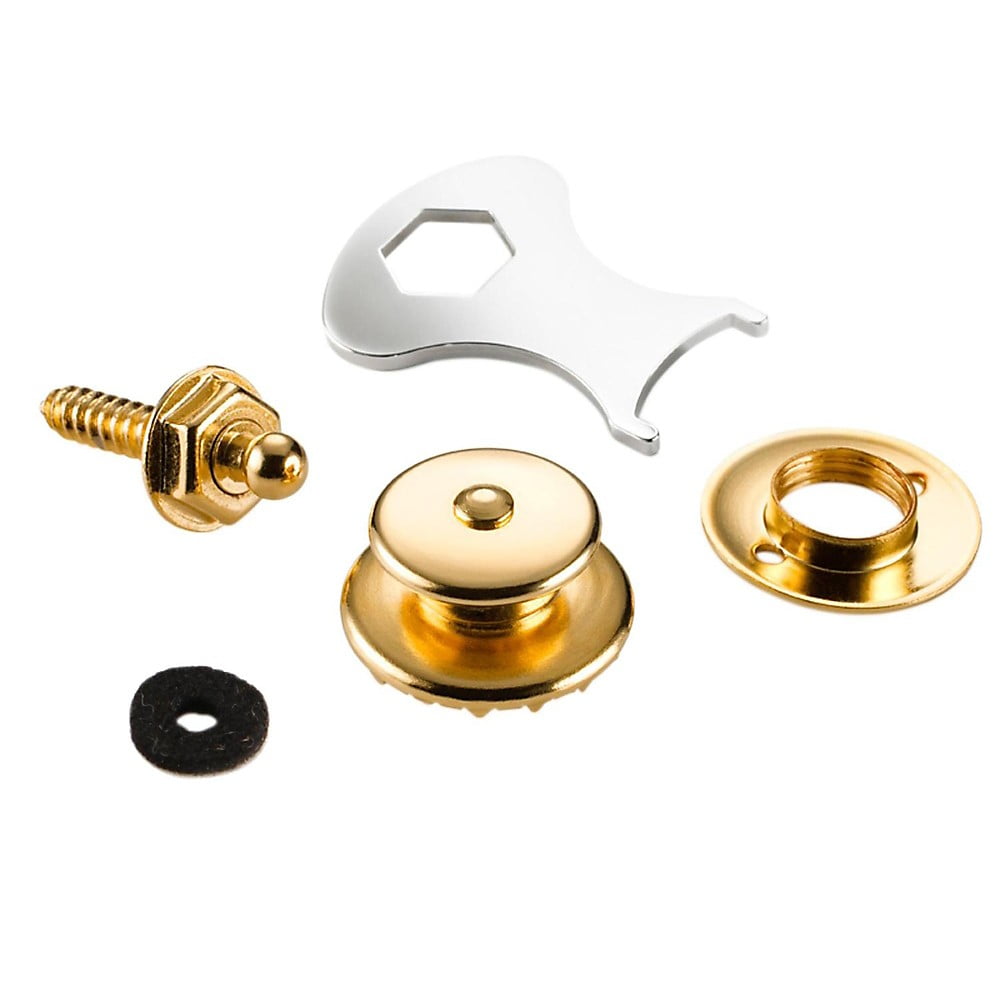 Loxx Strap Lock System for Electric Guitar/Bass Gold