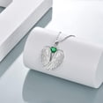 thumbnail image 3 of Angel Wings Necklace 925 Sterling Silver Guardian Angel Wings Pendant Necklace Birthstone Necklace for Women  Christmas Jewelry Gifts, 3 of 10