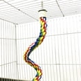 thumbnail image 2 of CHUANK Colorful Bird Rope Perches Cage Accessories  Comfy Perch Parrot Toys For Cotton Bungee Bird Toy, 2 of 3