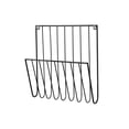 thumbnail image 3 of Gifts YYV Iron Wall Book and Newspaper Rack Storage Rack Home Bedroom Study Wall Storage Rack Black, 3 of 7