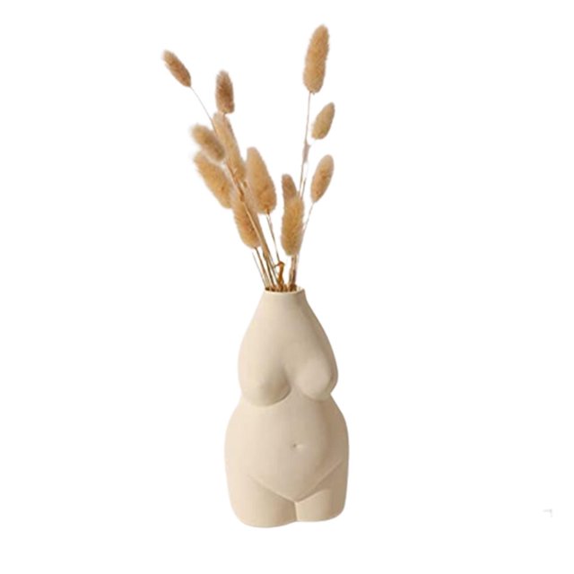 Cerámica Para Decoración Del Hogar, Jarrón Con Forma De Cuerpo, Decoración Moderna Para El Hogar, Contenedores De Flores De Estilo Europeo Para Decoración De Habitación Artesanal seitruly HA040800-03