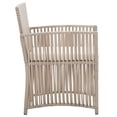 thumbnail image 4 of vidaXL Garden Armchairs with Cushions 2 pcs Beige Poly Rattan, 4 of 5