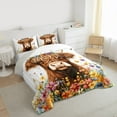 thumbnail image 3 of Homewish Rustic Highland Bull Bedding Comforter Set, Groovy Daisy Flower Twin Comforter Sets, Teens Kids Boys Girls Reversible Bedding Set, Breathable Home Decor, 2-Piece, 3 of 8