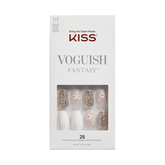 KISS Voguish Fantasy Fake Nails, - ‘Beach Vibes’, 28 Count