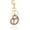Gold, variant on 3D Realistic Pretzel Keychain - Alloy Biscuit Charm Keyring for Women - Stylish Bag Pendant Car Holder Accessories