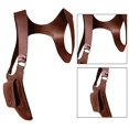 thumbnail image 6 of yuksok Hidden Underarm Shoulder Bag Double Shoulder Strap Women Men Shoulder Wallet Red Brown, 6 of 9