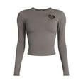 thumbnail image 5 of Madden NYC Women’s Heart Top with Long Sleeves, Sizes XXS-XXL, 5 of 5