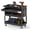 Black, variant on Ironmax 3 Tier Rolling Tool Cart with Lockable Drawer, Pegboards & Hooks for Garage Black