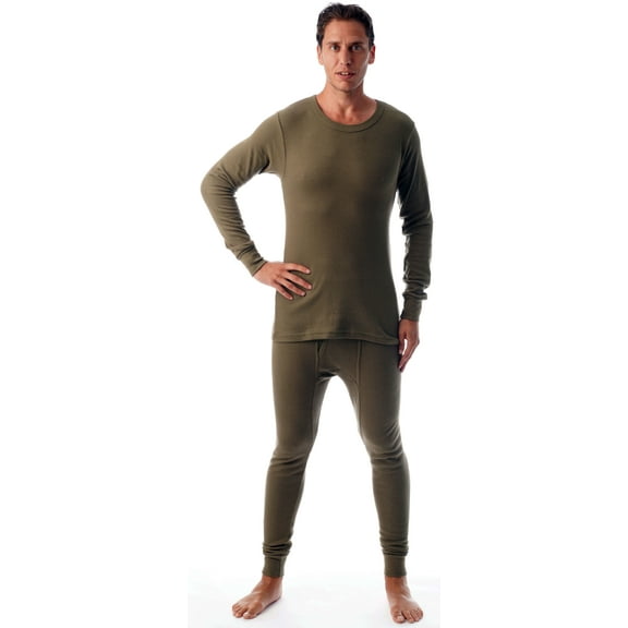 #Followme Thermal Underwear Set for Men 95963-Olive-S