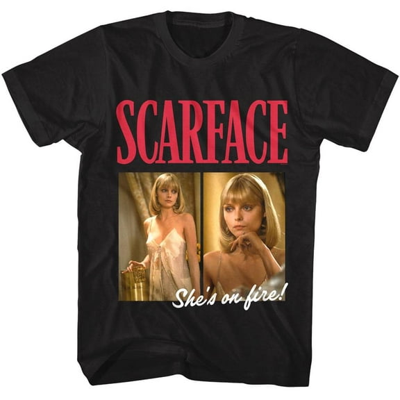 Scarface Elvira in Lingerie Men's T Shirt (Black, AdultL)