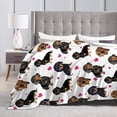 thumbnail image 5 of Dachshund Blanket for Girls Boys Women Gifts for Dachshund Lovers Dachshund Throw Blanket for Kids Adults Ultra Soft Cozy Fleece Blanket for Couch Sofa ​Bed 40"x50", 5 of 6