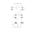 thumbnail image 6 of ARISTA Highlander Collection 3-Piece Bathroom Hardware Set in Oil-Rubbed Bronze, 6 of 6