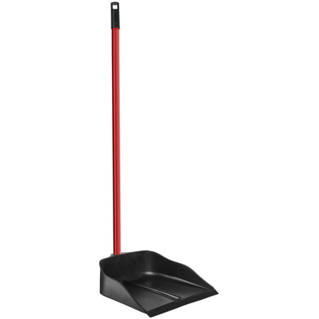 Dustpan with Handle by Ravmag- Solid Natural Rubber Construction- 40â? Long Handled Dust Pan- Stand Up Design- Accommodates Any Broom/ Hand Brush- Best Dustpans for Home/ Lobby/ Shop Long