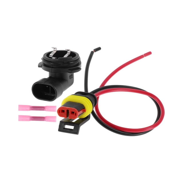1 Juego de Cableado del Zócalo de Luz del Faro para Citroën No.1400209 Conector de Pigtail con Conector Pre-Cableado y Tubo Termocontraíble