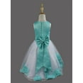 thumbnail image 4 of TiaoBug Little Girls Flower Bridesmaid Tulle Wedding Bridesmaid Knee-length Gown, 4 of 7