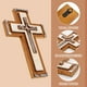 thumbnail image 3 of Cruz de madera de pino OKSQW con gancho, 27 x 18 x 2 cm, 3 of 7
