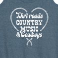 thumbnail image 3 of Instant Message - Dirt Roads, Country Music, & Cowboys - Women's Racerback Tank Top, 3 of 6