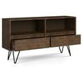 thumbnail image 5 of Simpli Home Chase Modern Industrial Low Bookcase in Rustic Natural Aged Brown, 5 of 8