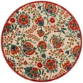 thumbnail image 2 of Nourison Aloha Indoor/Outdoor Red Multicolor 5'3" x Round Area Rug (5 Round), 2 of 9