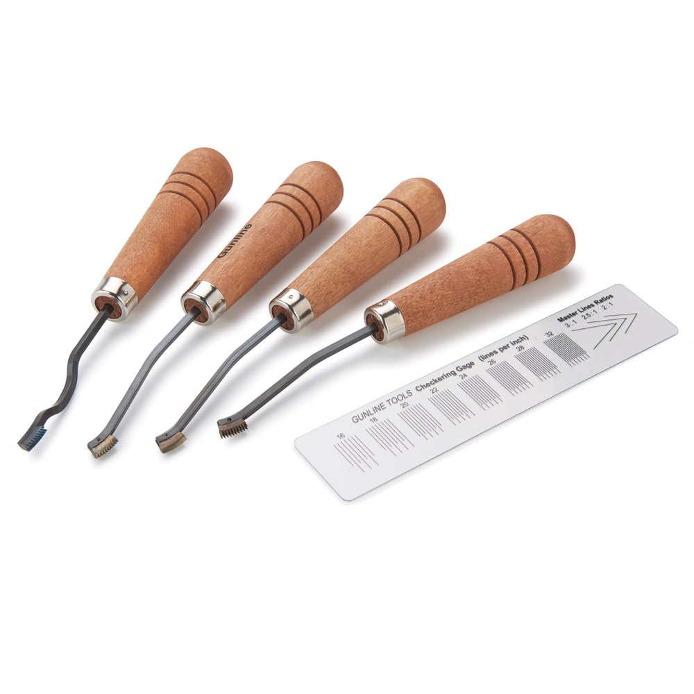 Handheld Rifle Checkering R Tools Gunline Leader Checkering Tool Set, Model LE18 - Walmart.com - Walmart.com