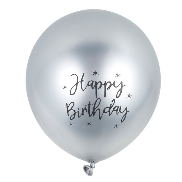 Productos Para El Hogar 50 Pcs Globo De Látex Metálico Ramo De Cromo 12 Pulgadas Cumpleaños Baby Shower Party Supplies (Plata) Productos Para El Hogar Muyoka Hogar