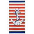 thumbnail image 3 of Kaufman-Anchor Beach, Camp Towel 100% Cotton, Pool Towel, 30'' x 60", 3 of 3
