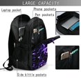 thumbnail image 4 of Fotbe Galaxy Lightning Mochila con Estampado y Puerto USB para Hombre y Mujer, Mochila Antirrobo, Mochila de Viaje, Mochila Escolar, Mochila Universitaria, 4 of 7