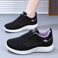 thumbnail image 6 of CAIXAI Women's Walking Shoes Orthopedic Shoes for Women Comfortable Mesh Knitted Woven Womens Shoes Sneakers Walking Anti-Skid Arch Support Mary Jane Flats Women Hands-Free Pull-On Shoes, 6 of 8