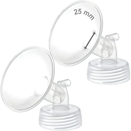 Maymom 25 mm Wide Neck Flange Compatible with Spectra S1 S2 SG Pumps Motif Luna; Not Original Spectra Replacement Pump Parts, 2 Count