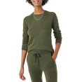 thumbnail image 1 of walmart Essentials Chandail à Col Rond à Manches Longues pour Femmes, Coupe Classique, Toucher Doux, 1 of 5