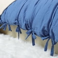 thumbnail image 7 of Microfiber Polyester Bedding Duvet Cover Pillowcase Solid Color Queen Blue, 7 of 7
