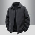 thumbnail image 2 of Veste de Randonnée à Manches Longues Épaisse pour Hommes avec Poches Zippées et Col à Revers, 2 of 9