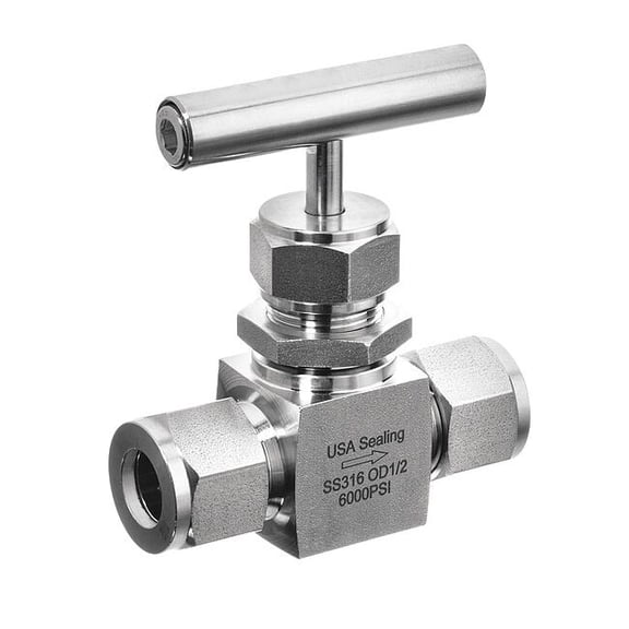 Usa Industrials Needle Valve,Straight Fitting Style ZUSA-VLV-88